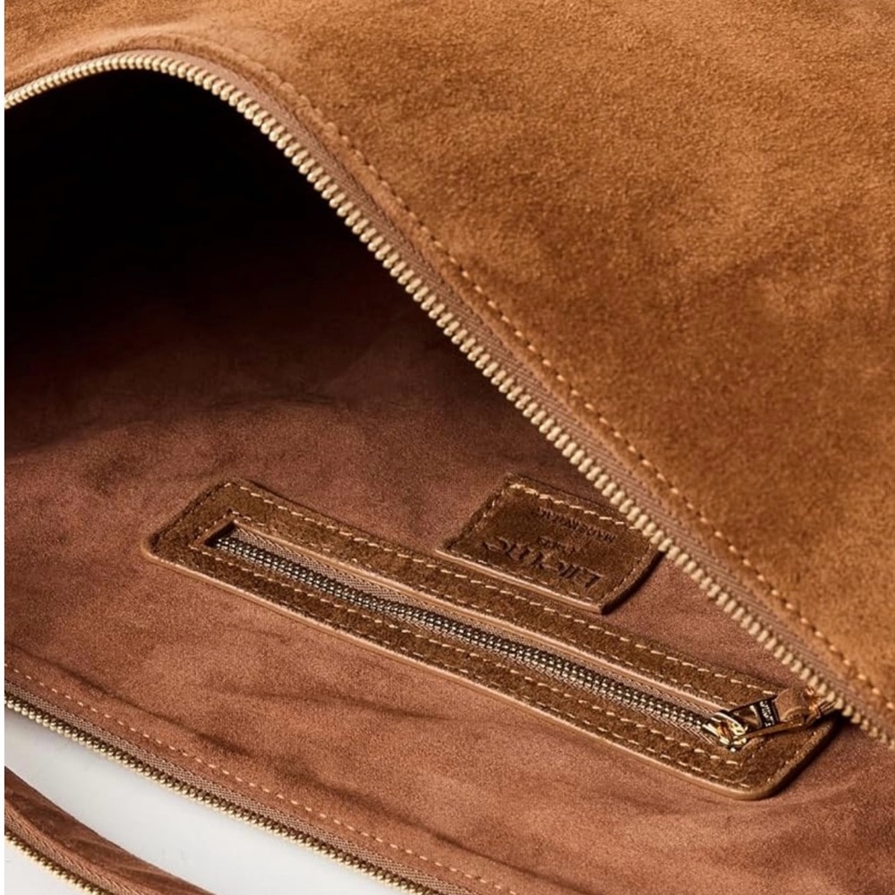 Elleme Trousse Cognac Suede Shoulder Bag - Picture 10 of 10